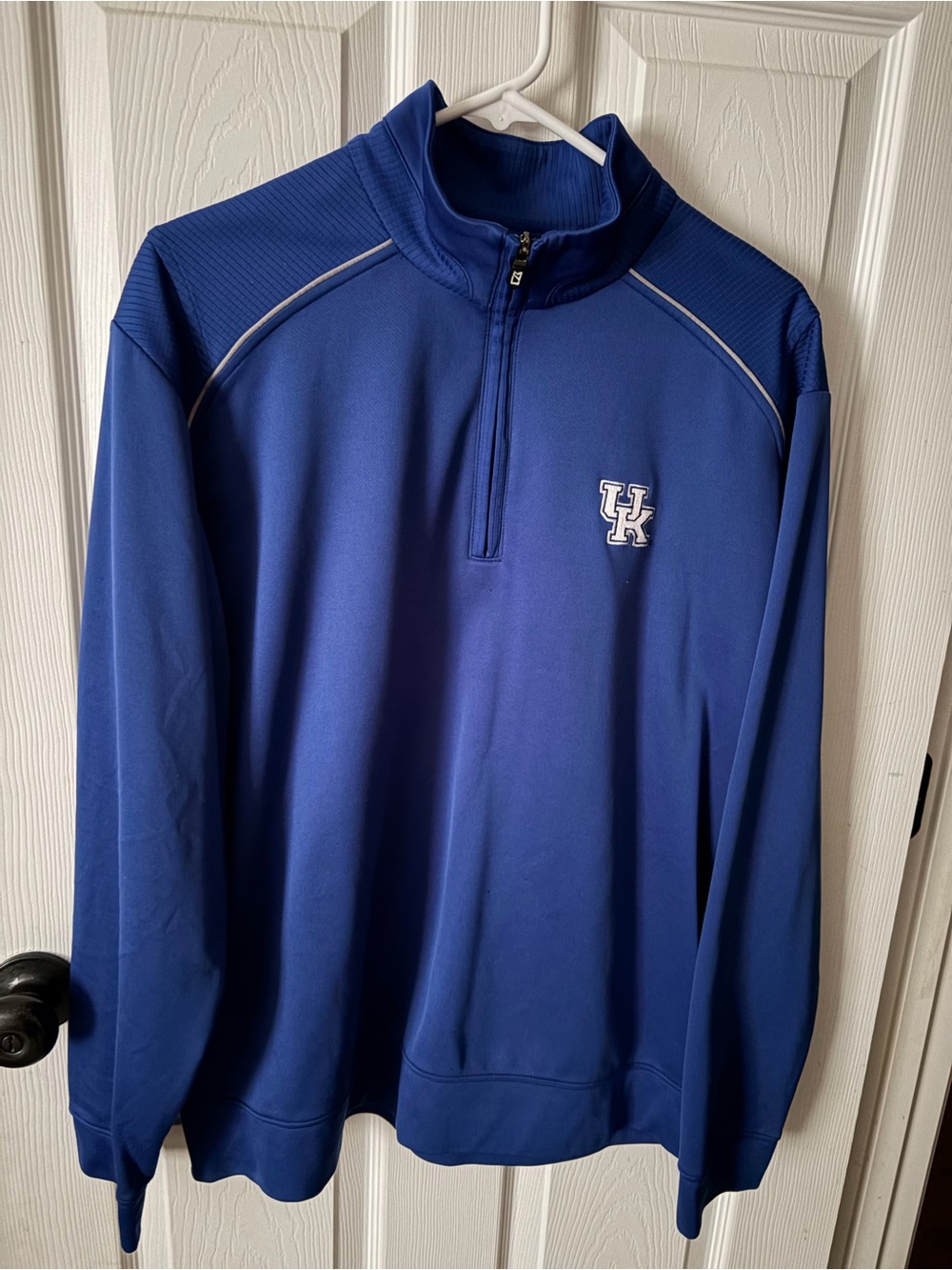 Kentucky Wildcats Cutter & Buck  Mens Quarter Zip Pullover Blue Size Large